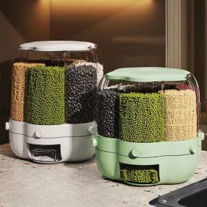 회전식 벌레 방지 디스펜서 시그레인 시리얼 분류 대형 식품 보관함 주방 정리함