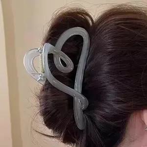 심플 하트 집게핀 올림머리 헤어악세사리 머리정리 WFDB66E