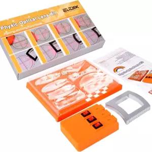 물리 광학 실험 세트 다기능 반사기 굴절 삼각 프리즘 볼록 렌즈 오목 거울 다이얼 선형 광원 교육 시연