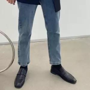 베이직 모던 여성 데일리 패션 뮬 플랫 로퍼 WF8AAB6