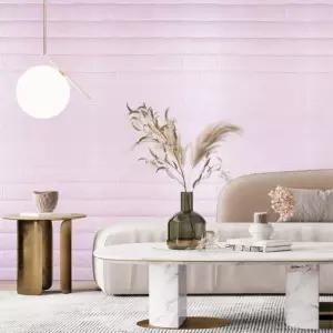 셀프 인테리어 벽돌 시트지 폼블럭 단열벽지 20M 핑크 외풍차단