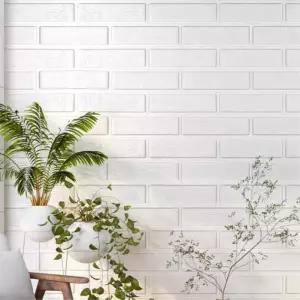 붙이는 사각 스티커 폼블럭 단열벽지 70x100cm 10P 화이트 셀프