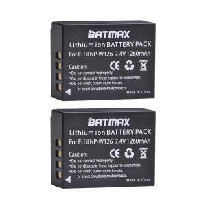 2Pcs NP-W126 NP W126 배터리 후지필름 X-E1 X-Pro1 HS33 EXR