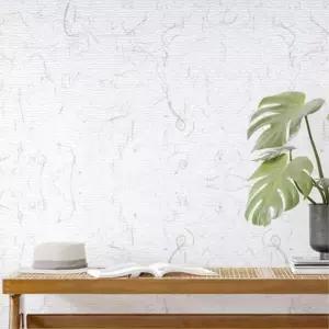 안전한 수용성 붙이는 단열벽지 10M 한지그레이 셀프 공사 안방