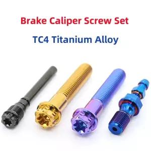 호환  TC4 티타늄 합금 브레이크 캘리퍼 나사 세트 개조 티타늄 나사 볼트