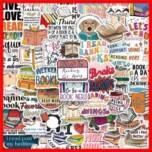 50PCSBook 독서 스티커 노트북 일기 오토바이 스케이트 보드 컴퓨터 데칼 만화 수하물 낙서