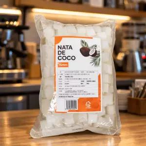 코코넛 과육 빙수 재료 젤리 15mm 1kg 10개