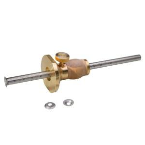 휠 마킹 게이지 키트, 추가 커터 2개, 서어나무 홀더가 있는 롤 방지 황동 헤드, 미터법 및 임페리얼 마이크로 조절 눈금자, 목공용 목공 도구 스크라이버