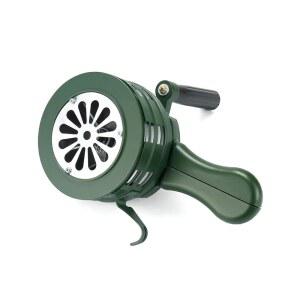 QWORK 핸드 크랭크 사이렌 혼, 라우드 크랭크, 비상 안전 매뉴얼 사이렌, 휴대용 헬드 혼 알람, , 학교 및 실외용 시끄러운 기계식 알람