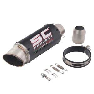 Apaeofl 바이크 사일런서 슬립온 머플러 오토바이 배기구 배기 파이프 삽입구 51mm 60mm 대각선 개구부, [병행수입품]