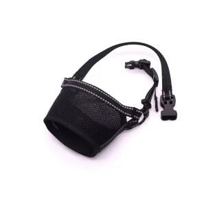 작은 개를 위한 새로운 개 입마개, 물림 방지를 부드러운 소재, 반사 및 조절 가능한 스트랩, 씹는 그루밍을 통기성 마우스 가드, 팬팅 음료 허용(블랙, S사이즈)