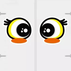 고휘도 왕눈이 안전거리 리플렉터 차량스티커 CES 087 새롬이 02-대형