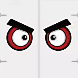 고휘도 왕눈이 안전거리 리플렉터 차량스티커 CES 086 앵그리아이-대형