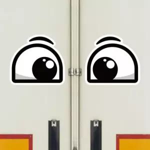 고휘도 왕눈이 안전거리 리플렉터 차량스티커 CES 014 귀욤귀욤 03-대형