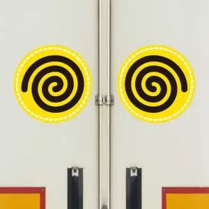 고휘도 왕눈이 안전거리 리플렉터 차량스티커 CES 020 뱅글뱅글 01-대형