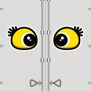 고휘도 왕눈이 안전거리 리플렉터 차량스티커 CES 062 새롬이-대형