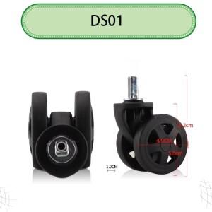 델시 이지 인스톨 러기지 휠 360 ° 회전식 무소음 캐스터 트롤리 가방용 범용 수리 부품