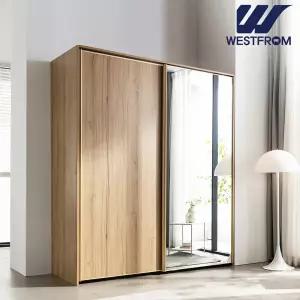 [웨스트프롬] 더블린106) 슬라이딩 행거형 키큰옷장 190cm