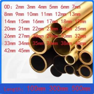 황동 튜브 파이프 모형 제작 막대 절단 도구 길이 100 300 500mm OD 2-45mm