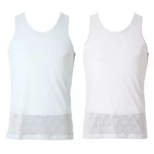 [롯데백화점]비너스 [2장세트]남성런닝 면 레이온 통풍잘되는 자카드 런닝 [VMVQ935]