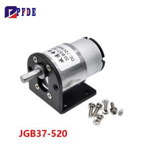 JGB37-520 12V 24V 고토크 올메탈 기어박스 전기 모터 고속 양방향 마이크로 속도 조절 가능 CW 기어모터