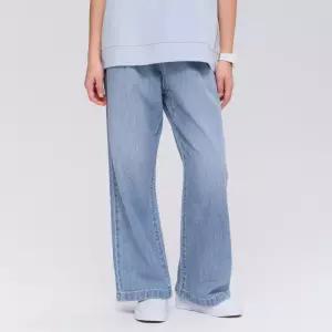 [오션스카이] 여아 린넨 라이크 원턱 와이드 데님팬츠-FBJG2362C0D