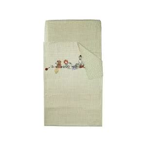 이케아 NANIG 유아용침대침구3종 이불커버+베개커버+시트 110x125 그린 402.824.46 당일발송