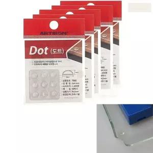 9매 5포장 도어 범퍼 욕실장 문 닫힐때 범폰 도트 투명 완충 쿠션