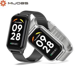 Redmi Band 2 용 스트랩 스마트 팔찌 금속 액세서리 샤오미호환 Smart Correa Pulsera 시계 밴드