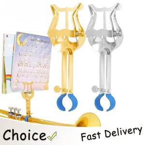 소형 악기 스탠드 트롬본 행진용 경량 금속 파이프 금관악기 액세서리 부품