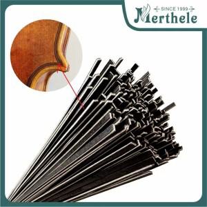 50/100피스 메이플 우드 바이올린 purfling 비올라 첼로 화이트 블랙 스트립 인레이 바 1.3/1.8mm 수리 Lut
