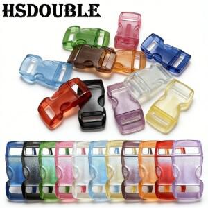 11-110개 10mm 투명 컬러풀 미니 소형 플라스틱 사이드 릴리즈 버클 팔찌 공예 고양이 목걸이 고정장치