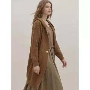 [하프클럽/막스까르띠지오]울 후드 포켓 롱가디건