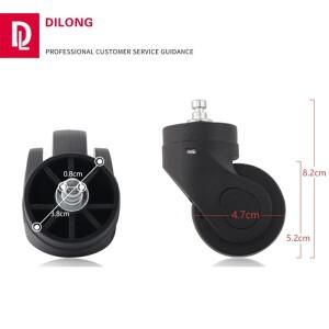 수하물 액세서리용 무소음 범용 바퀴  여행 가방 및 탈착식 바퀴.