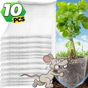 금속 뿌리 보호 바구니 스테인리스 스틸 와이어 메쉬 백 식물 족제비  두더지  두꺼비 방지망 정원 채소 재