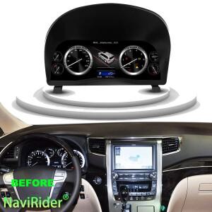 알파드 20 30 시리즈 2008-용 LCD 계기판 클러스터 디지털 대시보드 가상 콕핏 속도계 시계