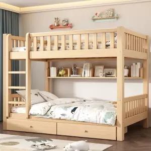 원목 원룸 성인용 이층침대 수납형 튼튼한 프레임 베드 기숙사 숙직실 간이
