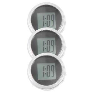 3조각 미니 소형 바이크 오토바이 시계 방수 스틱 온 마운트 차량  자동차  SUV-N25R 용 디지털