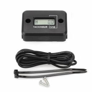 휴대용 디지털 타코미터 IP68 시간계 게이지 LCD 4행정 가솔린 엔진 오프로드 패널 ATV 바이크 오토바이 발