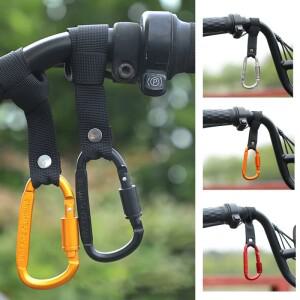 1개 바이크 오토바이 전동 스쿠터 후크 프론트 알루미늄 합금 핸들바 자전거 클립 무타공