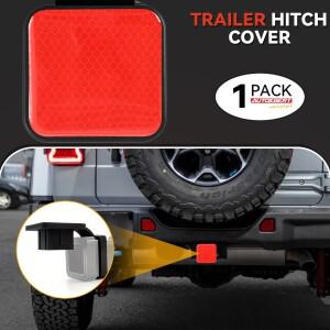 트레일러 훅 히치 방진 레드 맥세이프 커버 플러그 견인 리시버 튜브 클래스 3 4 5 캡 2인치 인서트 반사판