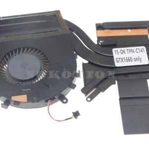 L57171-001 hp 호환 Pavilion GAMING 15-DK TPN-C141 노트북 CPU GPU 냉각 방열판 팬 GTX1660 전용 라디에