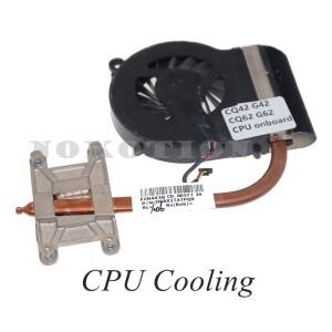 638402-001 hp 호환 CQ42 G42 G62 시리즈 노트북 CPU GPU 냉각 방열판 (팬 포함) 용 라디에이터