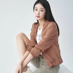 [지센] 여성 젤리 프린팅 바람막이 점퍼 LSJPO473_PE