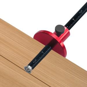 유럽 스타일 휠 마킹 게이지 조정 손잡이 미터법 인치 스케일 DIY 프로젝트 가구 수리용 호환 목공 스크