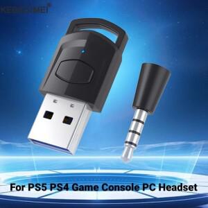 USB 블루투스 5.0 송신기 무선 헤드폰 어댑터 수신기 소니 PS5/PS4 게임 콘솔 PC 게임용 헤드셋 스피커
