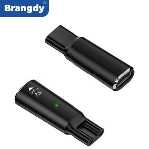 필립스 One Blade Pro QP6510 QP6520 QP6530 전기 수염 트리머용 Brangdy 5V Type-C 면도기 어댑터 충전 변