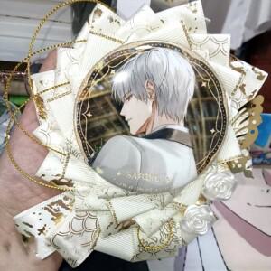 로리타 게이트 DIY 비드 브로치 배지, 장미 홀더 채우기, 이타백 리본 액세서리, 애니메이션 코스프레 백팩