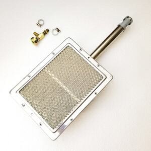 22*17cm 바베큐 적외선 세라믹 버너 스테인레스 스틸 도자기 가스 알루미늄 플레이트 노즐이있는