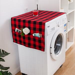 주머니가 있는 냉장고 먼지 보호대, 다목적 가정용 커버, 세탁기 청소 보관함